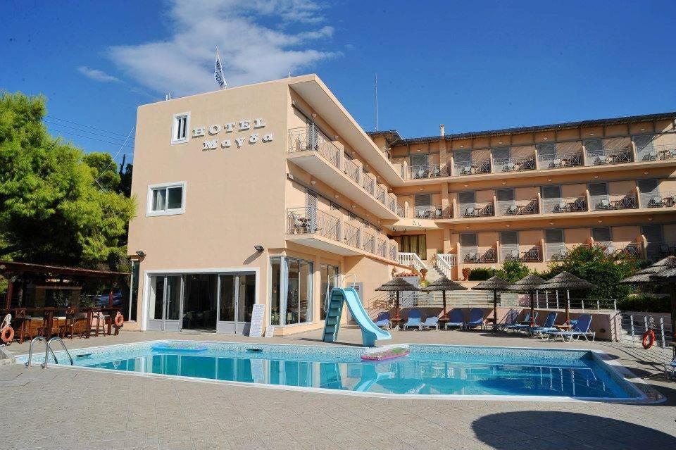 Hotel Magda Agia Marina  Екстериор снимка